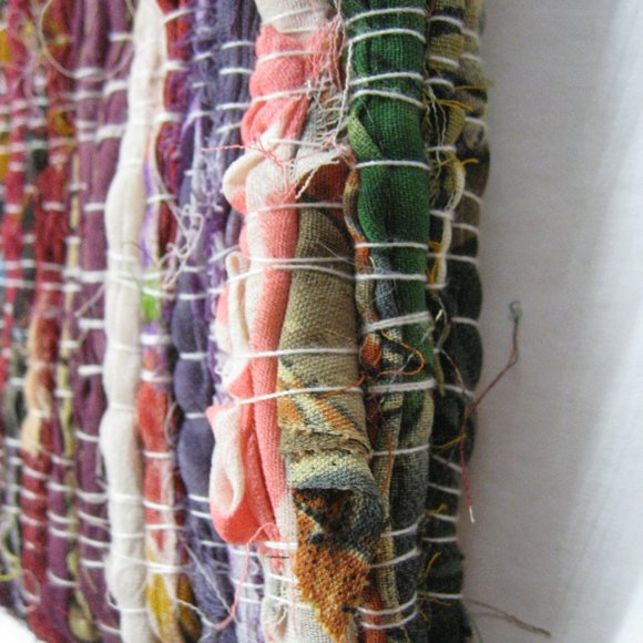 Crate and Barrel Sari Zipper Lined Coin Purse Boho Batik - Picture 8 of 10